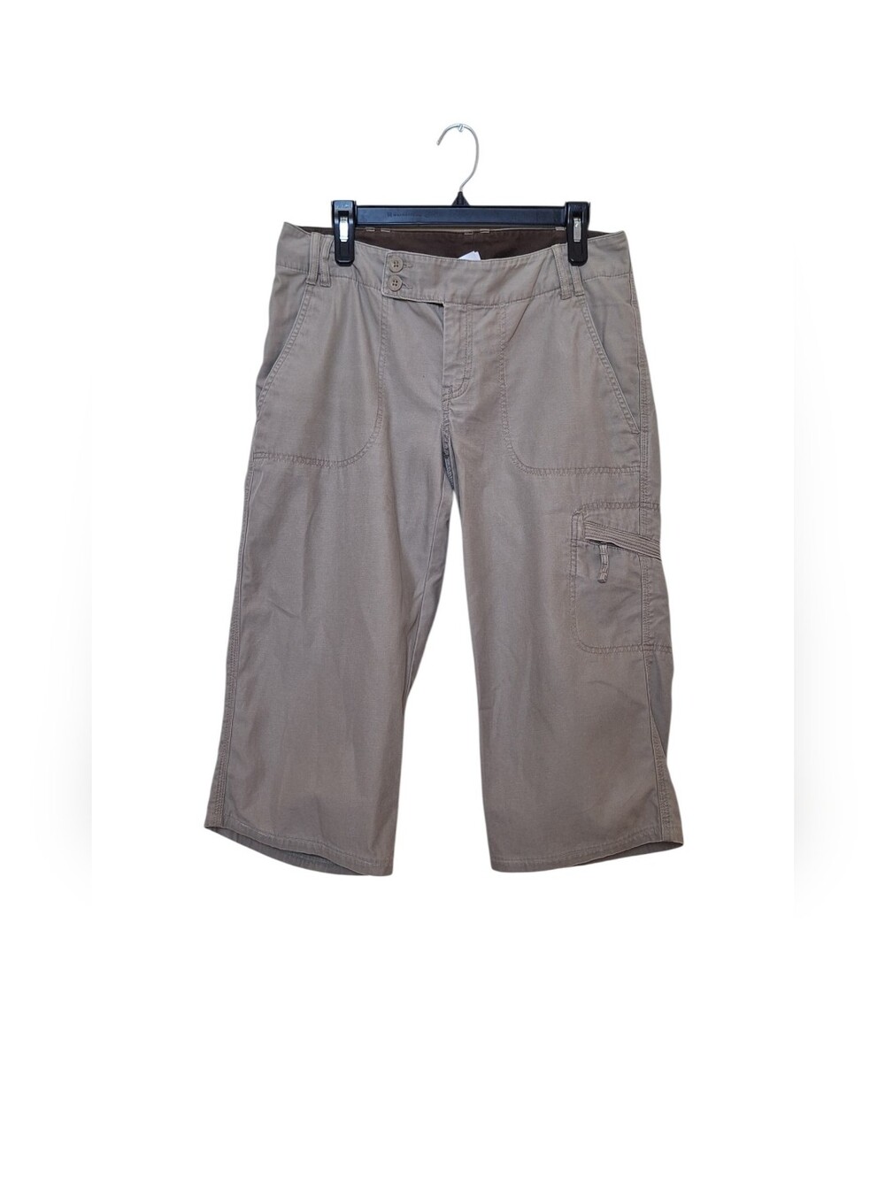 North Face Crop Cargo Pants Wide Leg Capri Utility Outdoor Cotton Womens 10